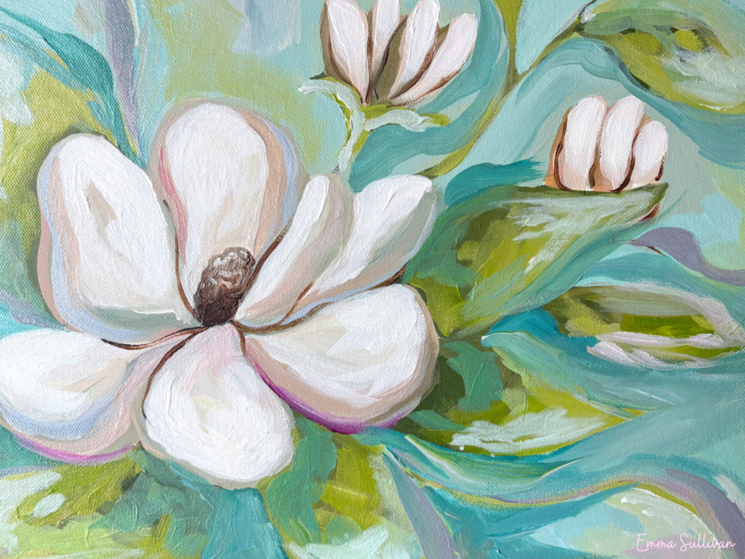 Emma's Magnolia  Acrylic Tray