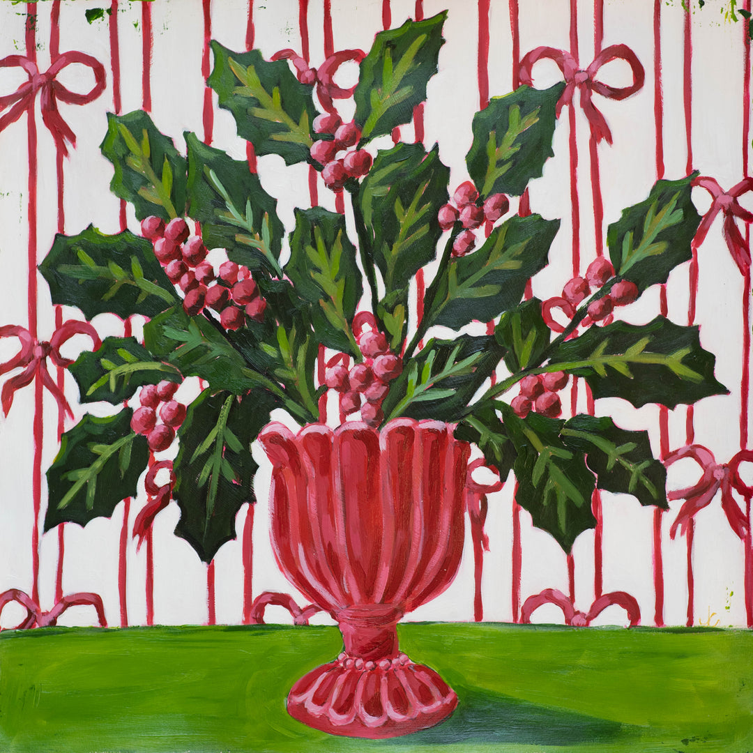 Jennifer Holiday Holly Tea Towel