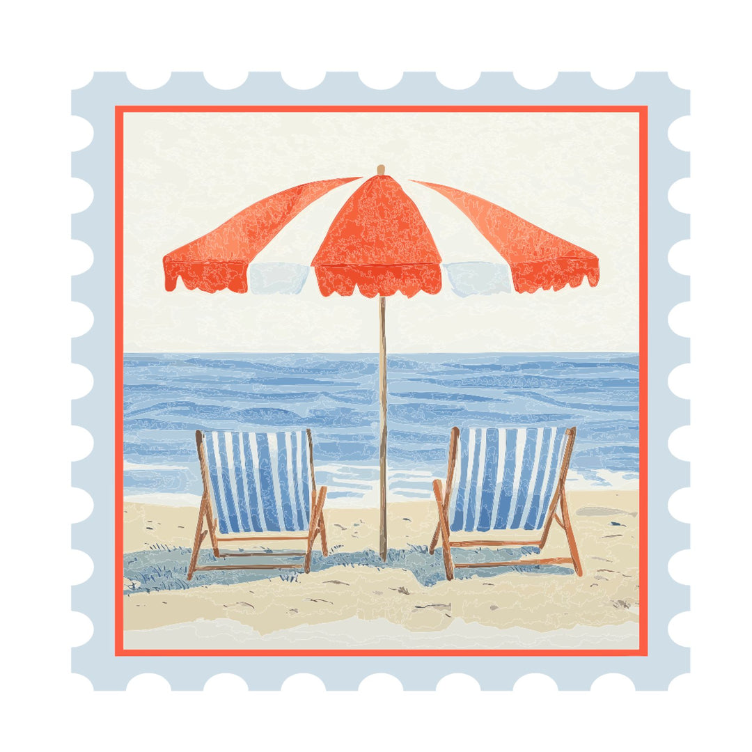 Americana Beach #35 TEA TOWEL