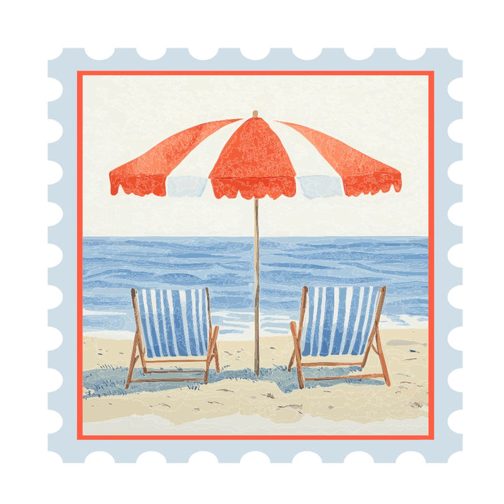 Americana Beach #35 TEA TOWEL