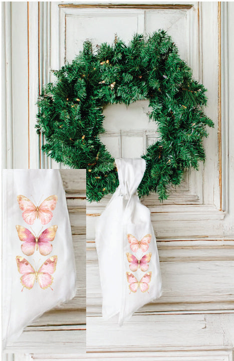 3 Golden Butterfies Wreath Sash
