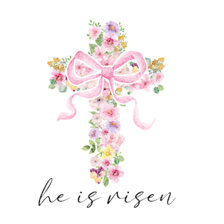 EASTER FLORAL CROSS WREATH SASH