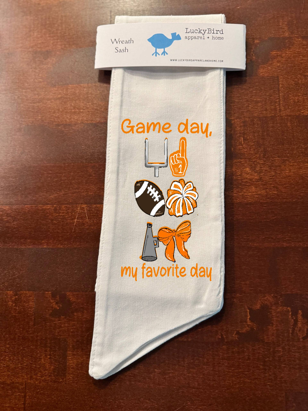 GAMEDAY, MY FAVORITE DAY WREATH SASH