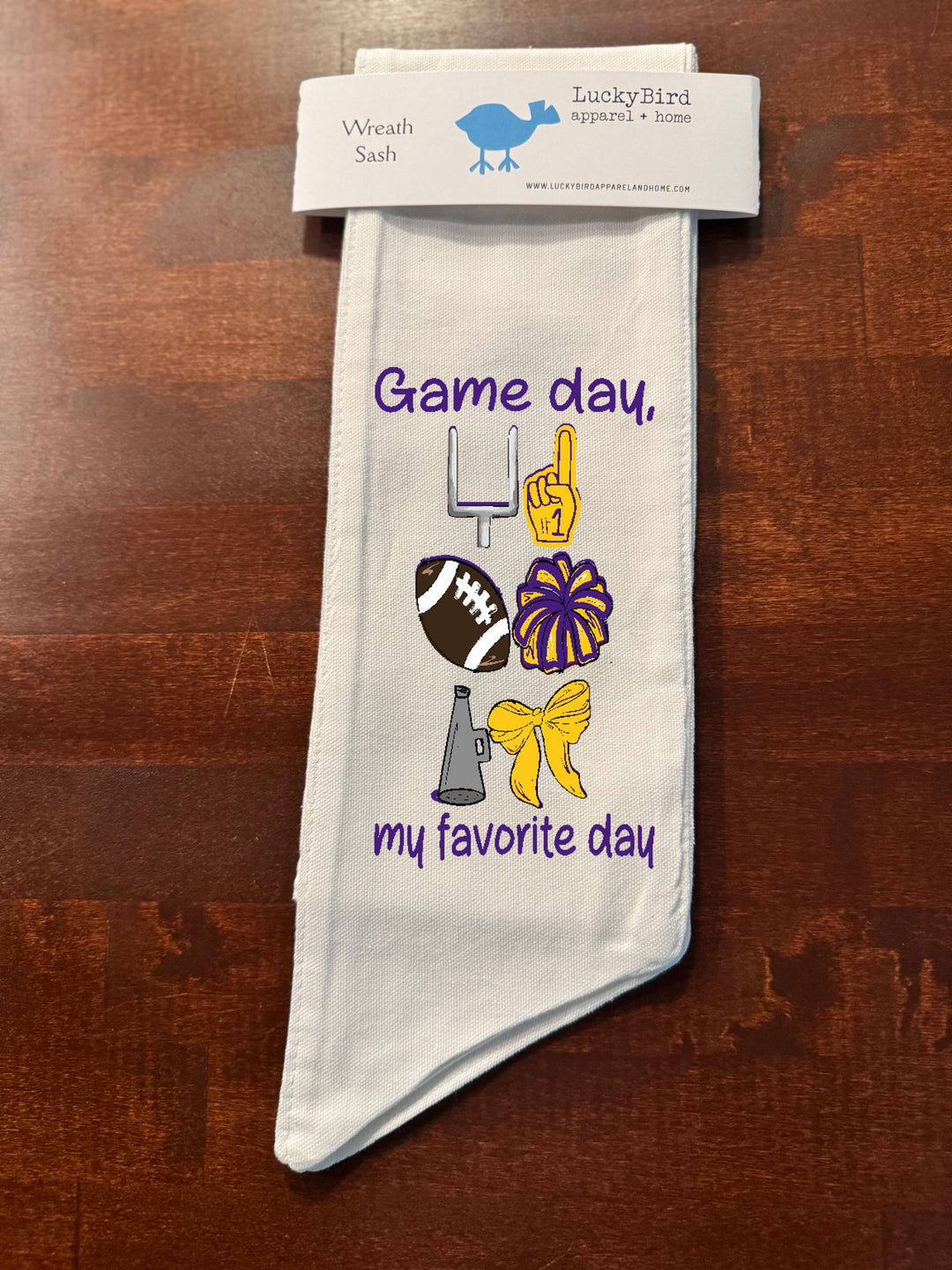 GAMEDAY, MY FAVORITE DAY WREATH SASH