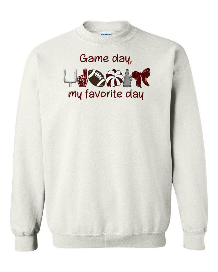 GAMEDAY - MY FAVORITE DAY CREW NECK SWEATSHIRT