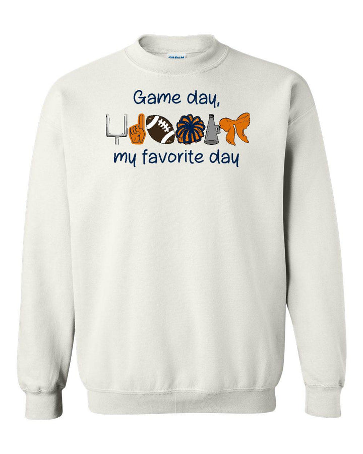 GAMEDAY - MY FAVORITE DAY CREW NECK SWEATSHIRT