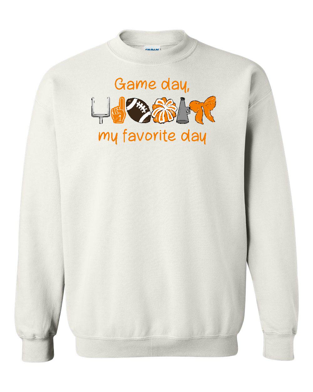 GAMEDAY - MY FAVORITE DAY CREW NECK SWEATSHIRT