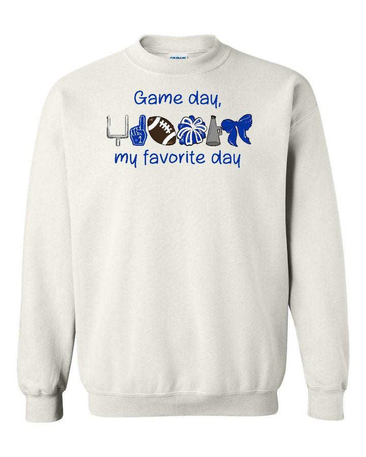 GAMEDAY - MY FAVORITE DAY CREW NECK SWEATSHIRT