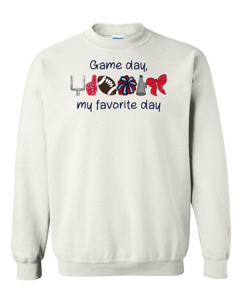 GAMEDAY - MY FAVORITE DAY CREW NECK SWEATSHIRT