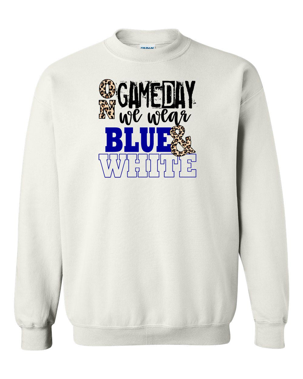 ON GAMEDAY WE WEAR (PICK YOUR COLORS) CREW NECK SWEATSHIRT