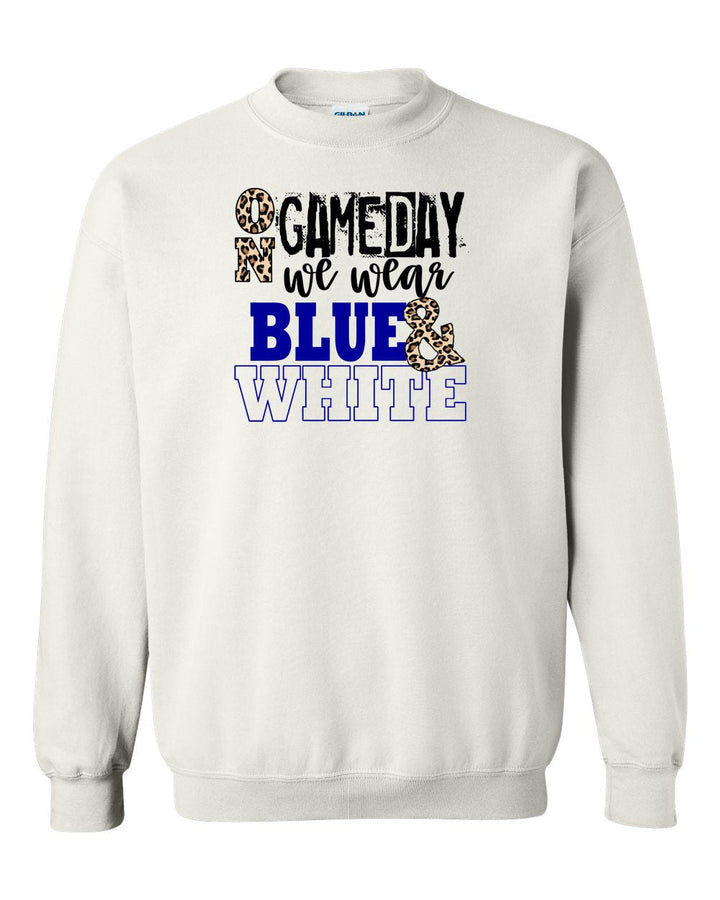 ON GAMEDAY WE WEAR (PICK YOUR COLORS) CREW NECK SWEATSHIRT