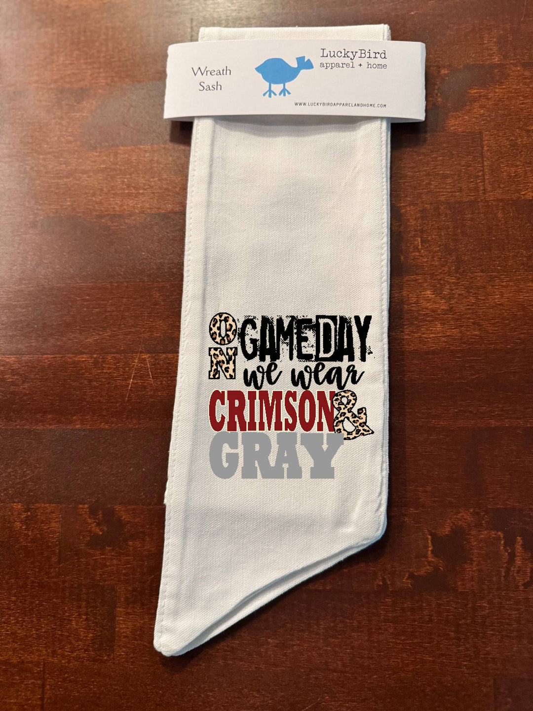 ON GAMEDAY WE WEAR WREATH SASH