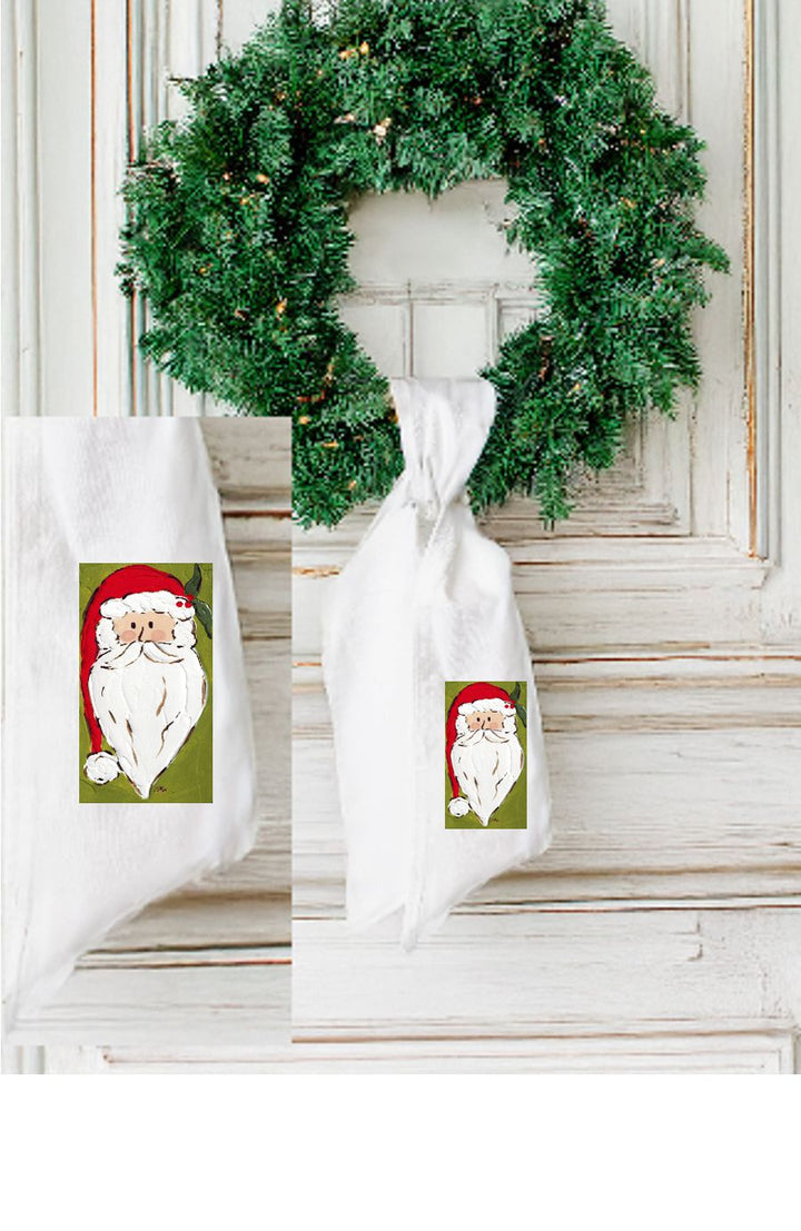 Haley's Green Long Beard Santa Wreath Sash