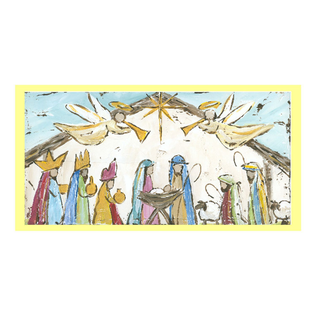 Haley's Nativity Scene Colorful  Lumbar Swap