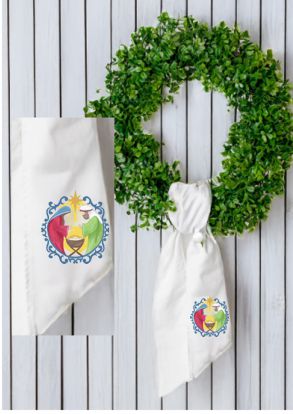 Haley's Colorful Holy Family Wreath Sash