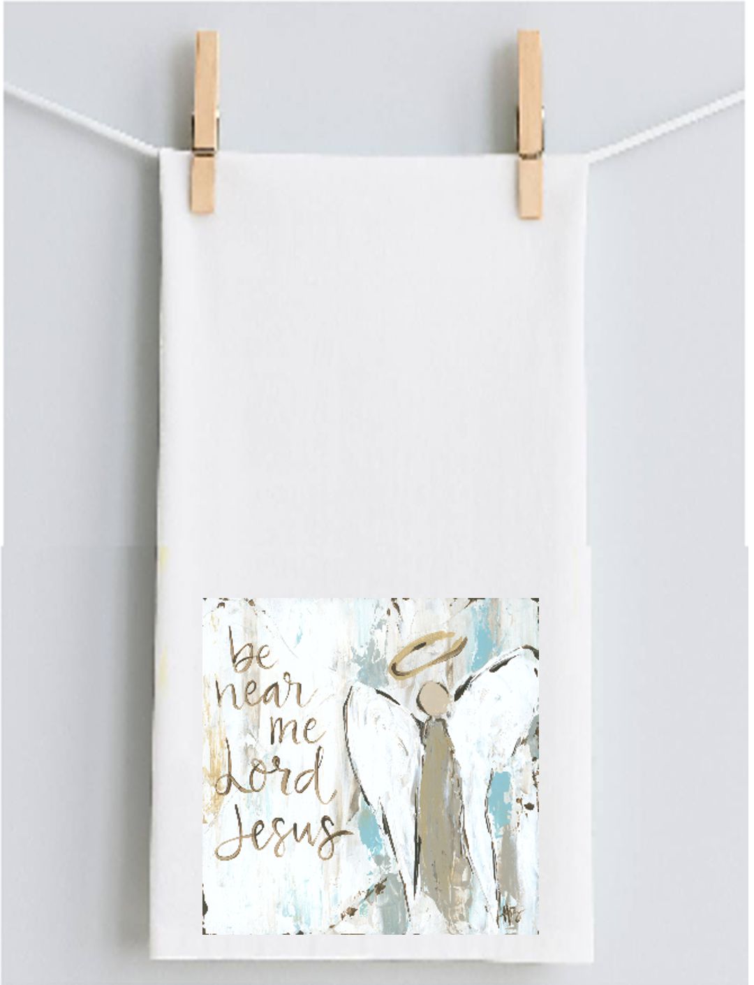 Haley's Be Near Me Lord Jesus Tea Towel