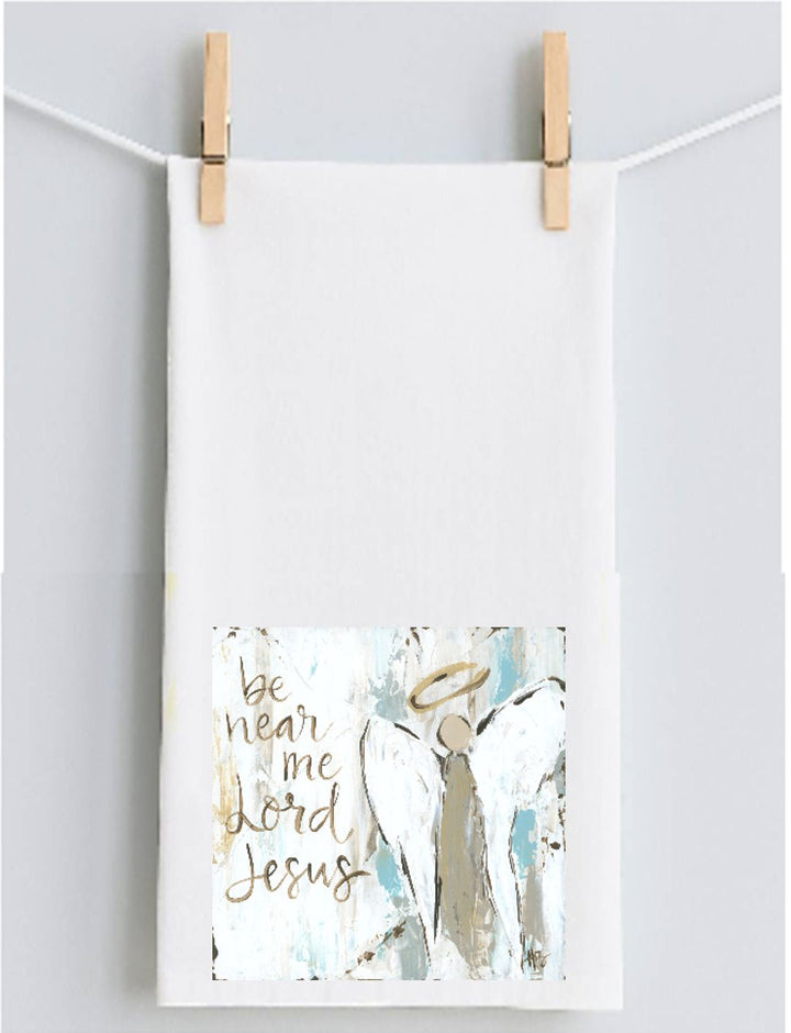 Haley's Be Near Me Lord Jesus Tea Towel