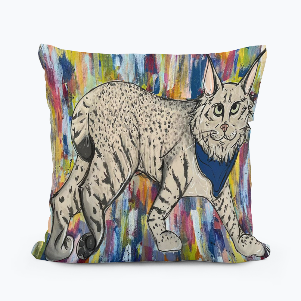 ABI'S WILDCAT SQUARE PILLOW