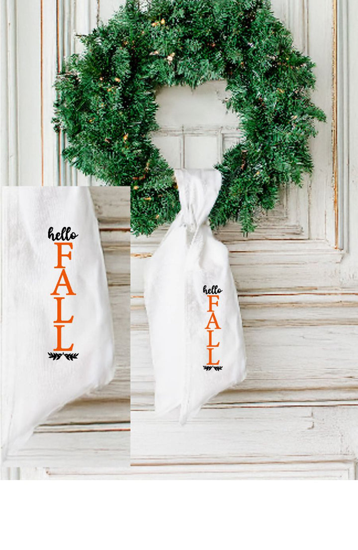 Hello Fall Wreath Sash
