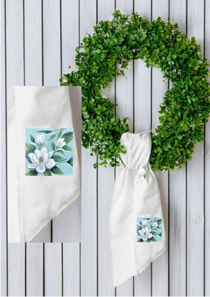 Emma's Magnolia Branch Wreath Sash