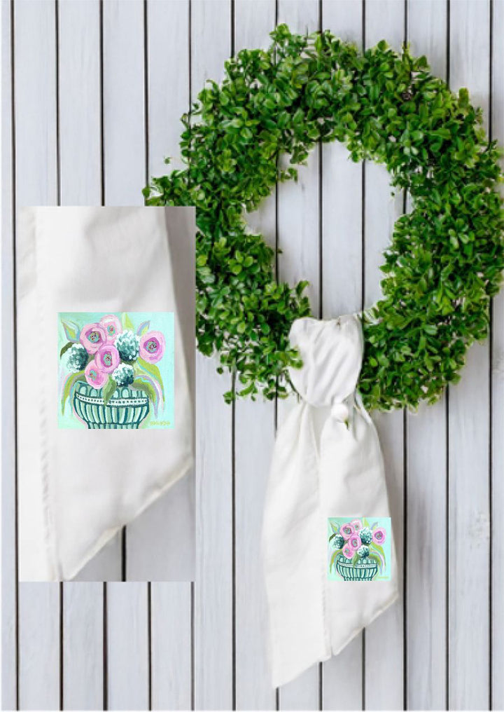 Emma's Hydrangeas and Roses Wreath Sash