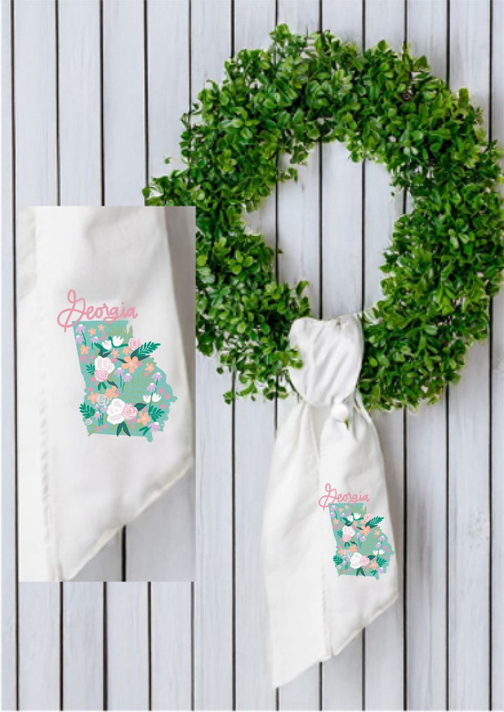 Emma's Southern State Georgia Wreath Sash