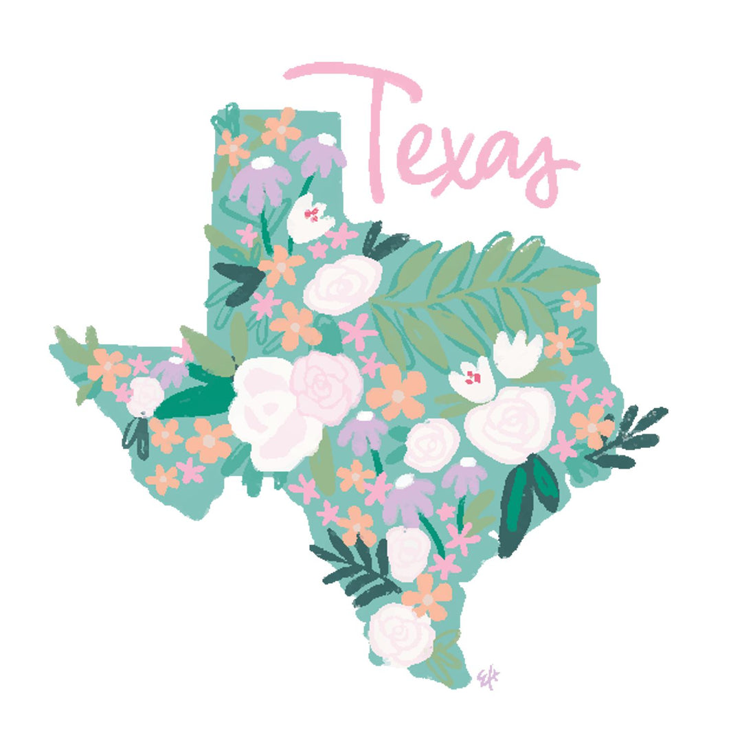 Emma's Southern State Texas Wreath Sash