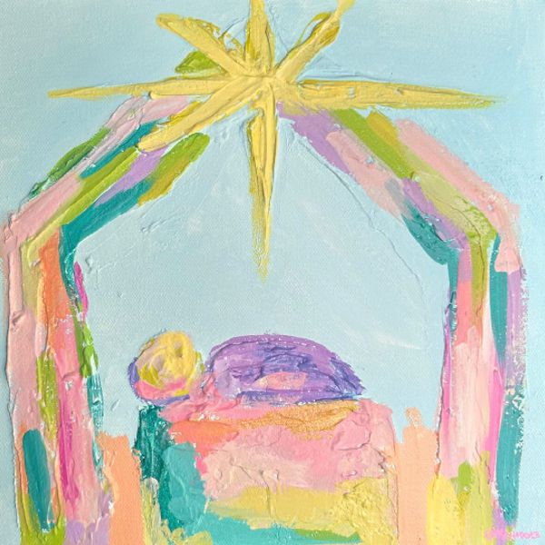 Emma Nativity Wreath Sash