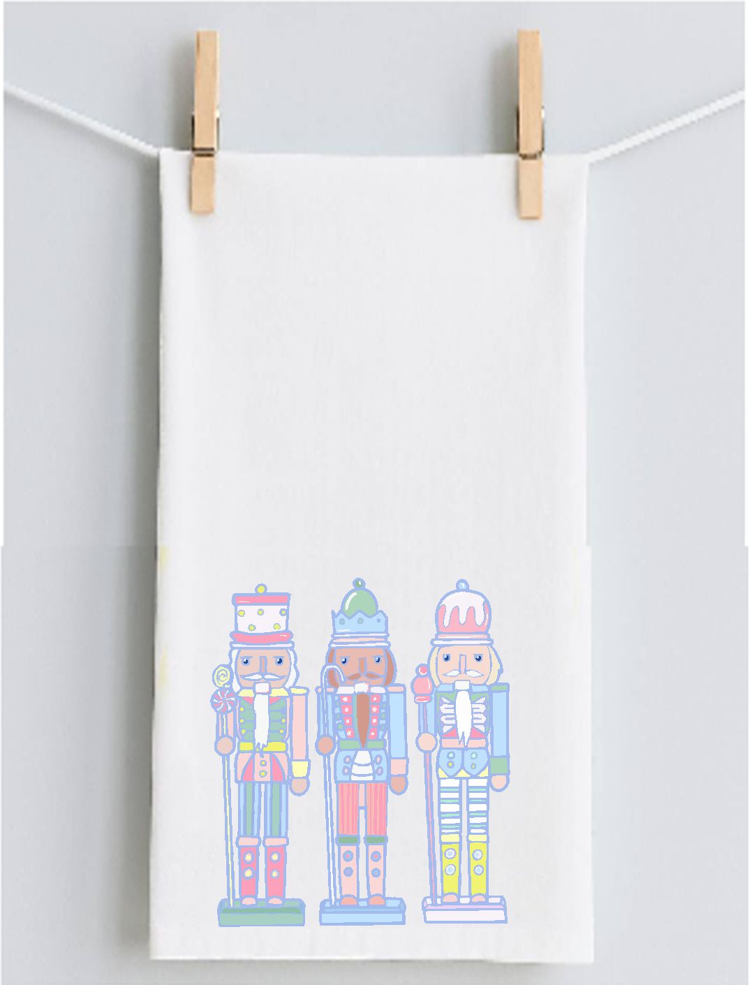 Emma Nutcrackers Tea Towel