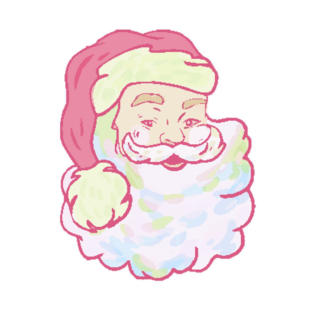 Emma's Pastel Santa Wreath Sash