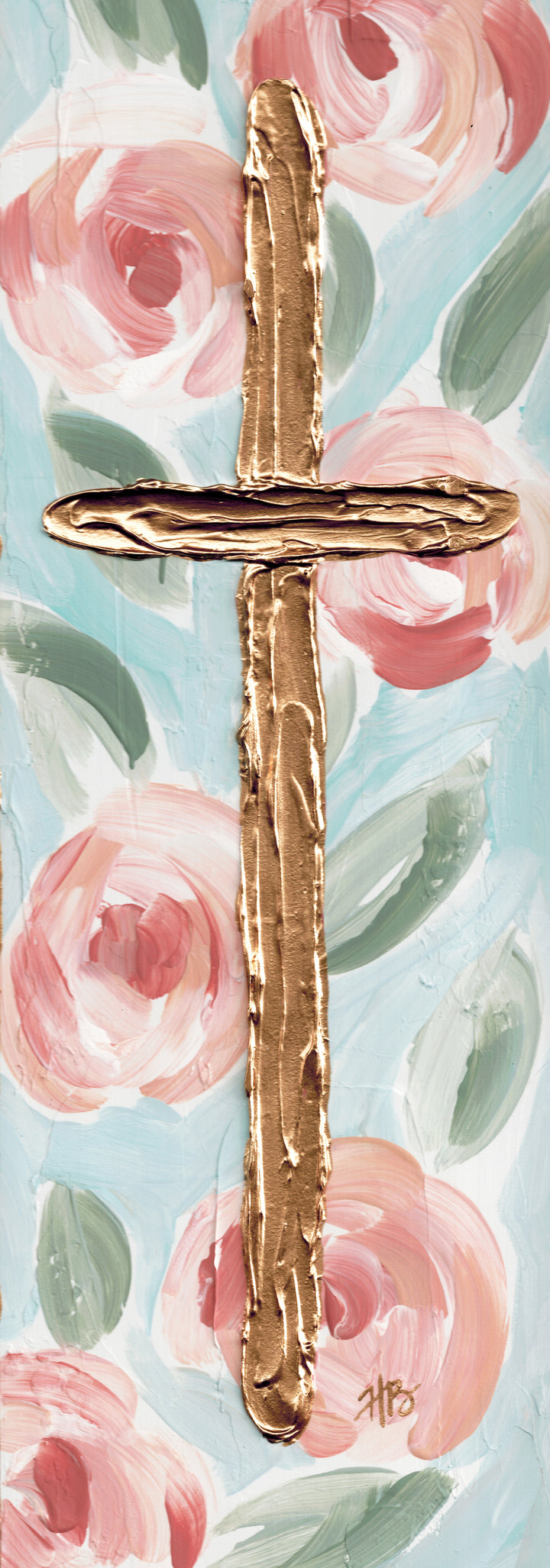 Haley's Gold Cross Wreath Sash