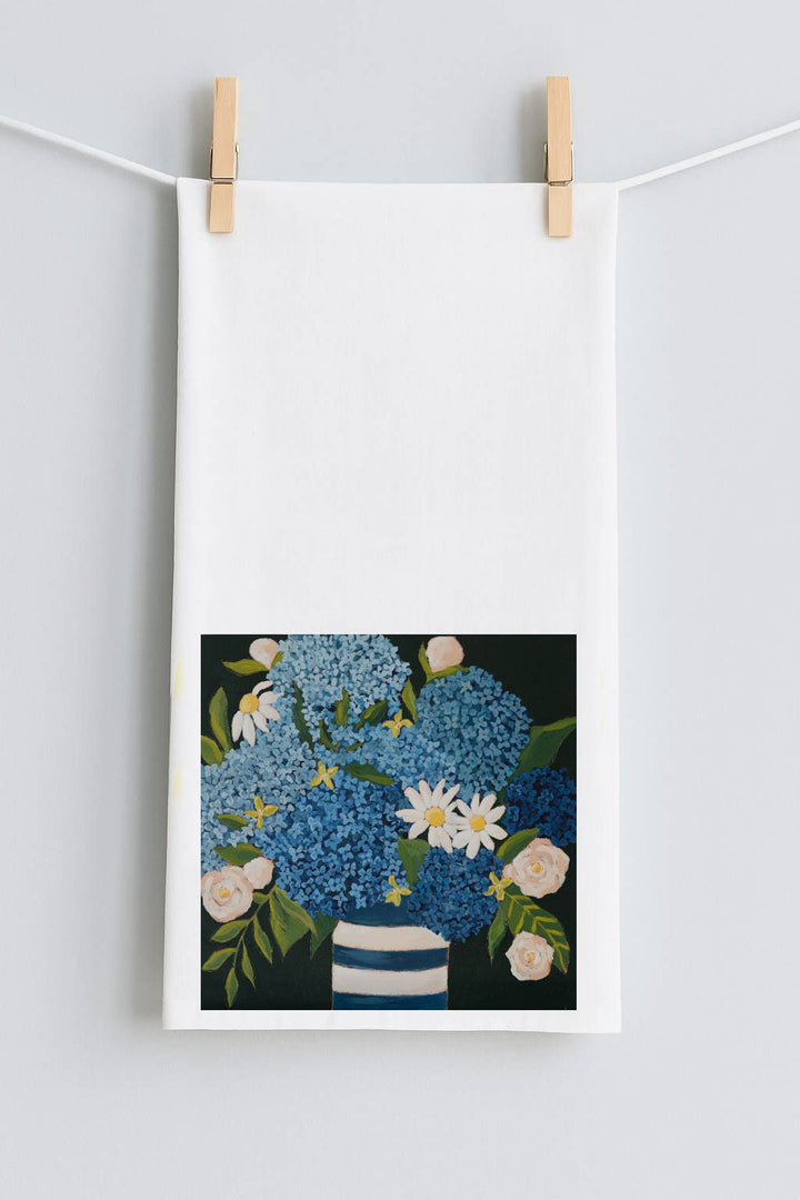Jennifer's Abundant Blooms Tea Towel