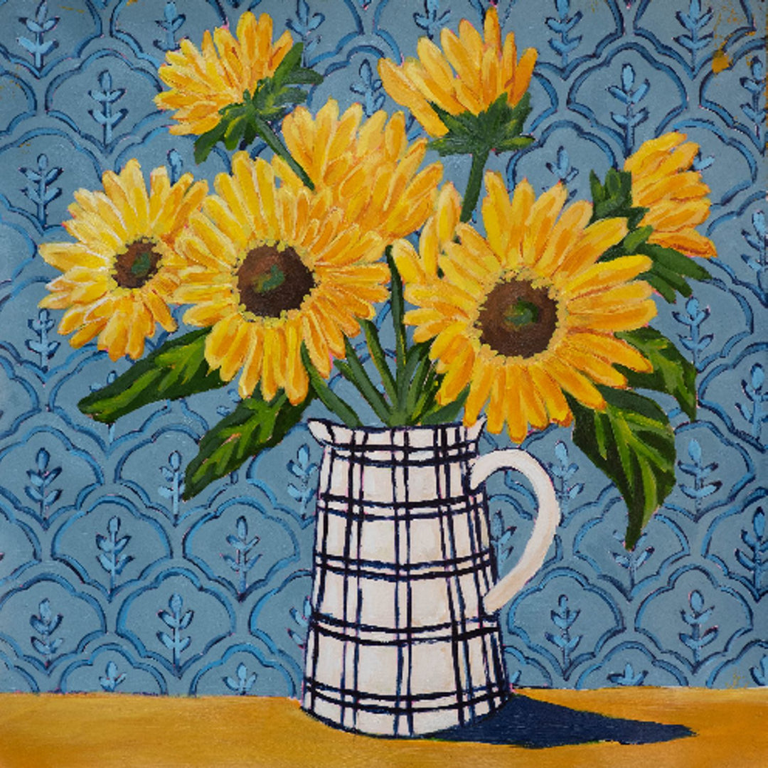 Jennifer Cottage Sunflowers Tea Towel