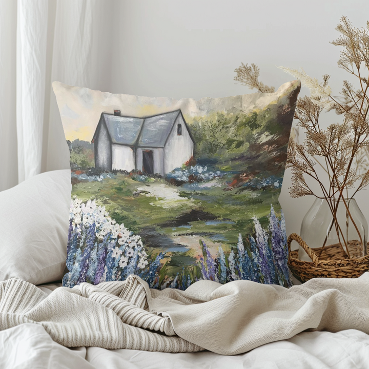 Kristie White Farmhouse Pillow