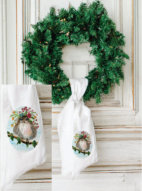 Kristies Flower Child Bird Wreath Sash