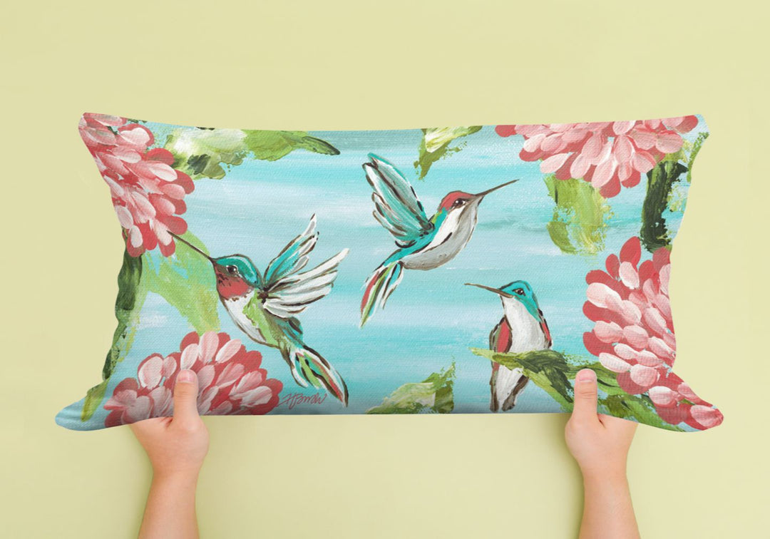 Hummingbirds Pillow