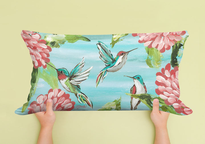 Hummingbirds Pillow