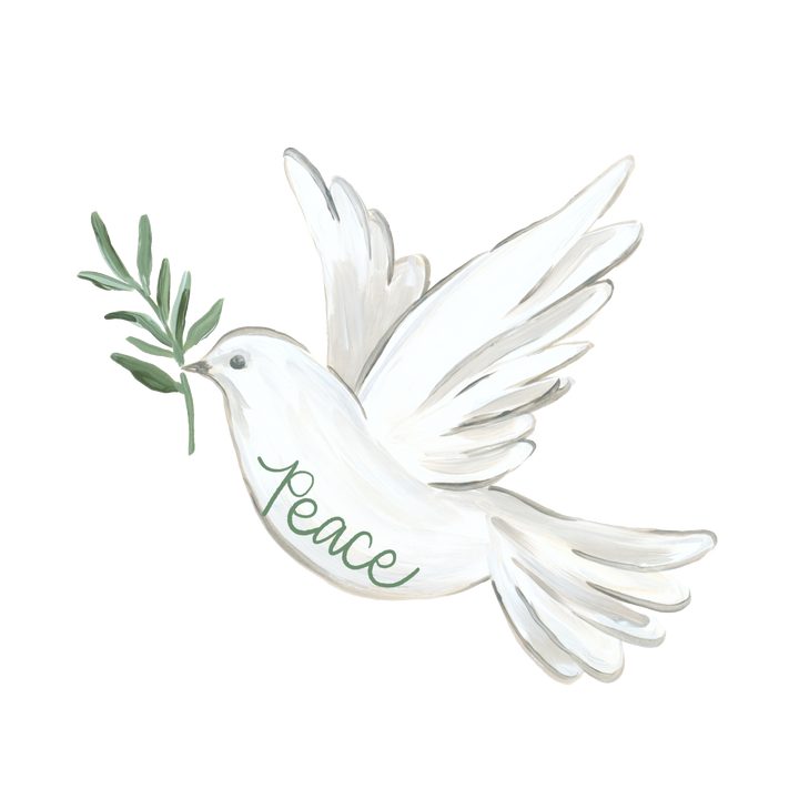 Haley's Peace Dove Wreath Sash