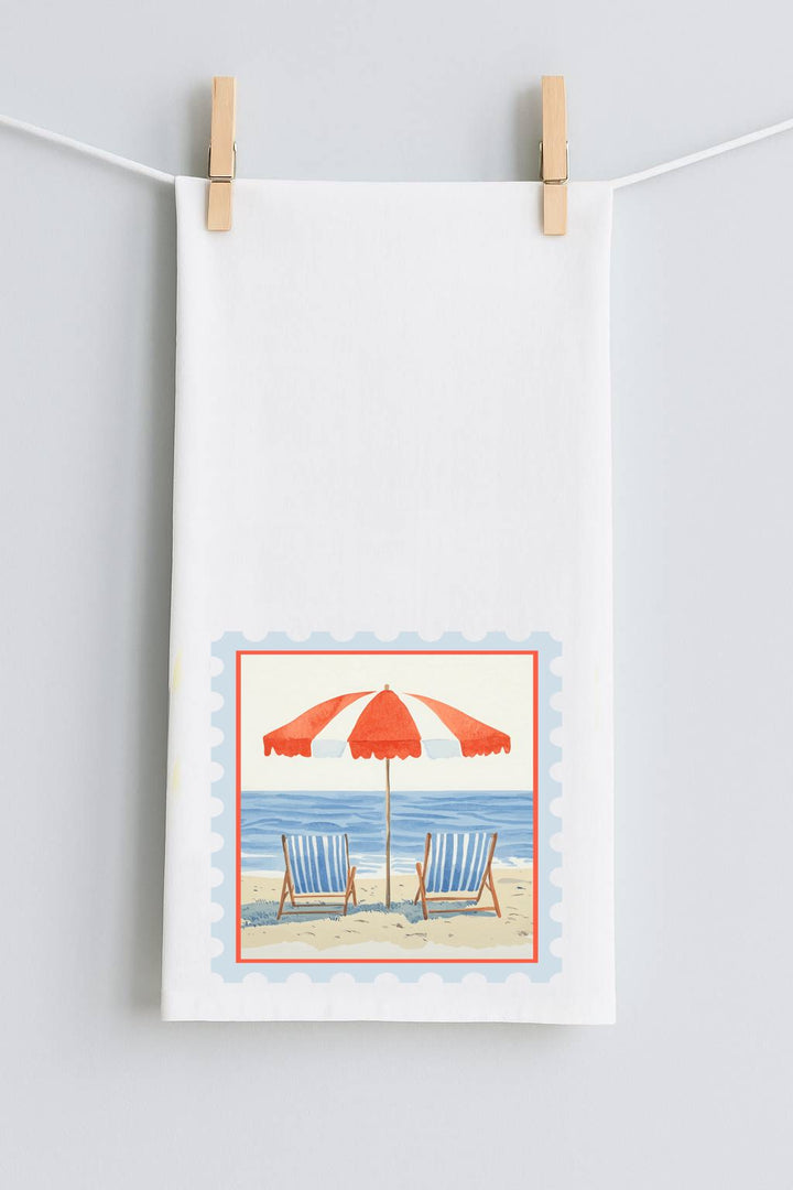 Americana Beach #35 TEA TOWEL