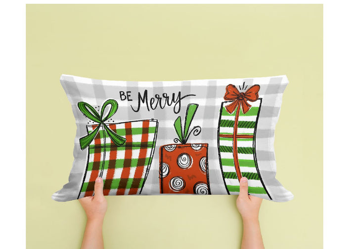 Be Merry Presents 14x20 Lumbar Pillow