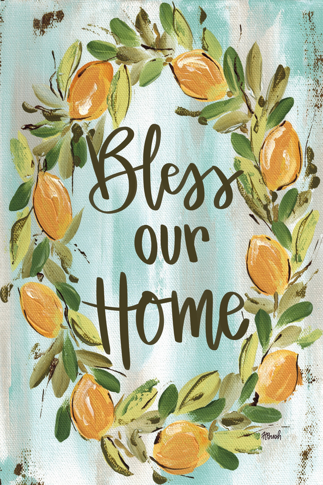 Haley's Bless Our Home Garden Flag