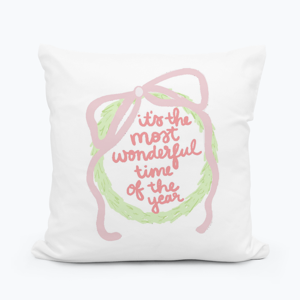 Emma Most Wonderful Wreath Pillow