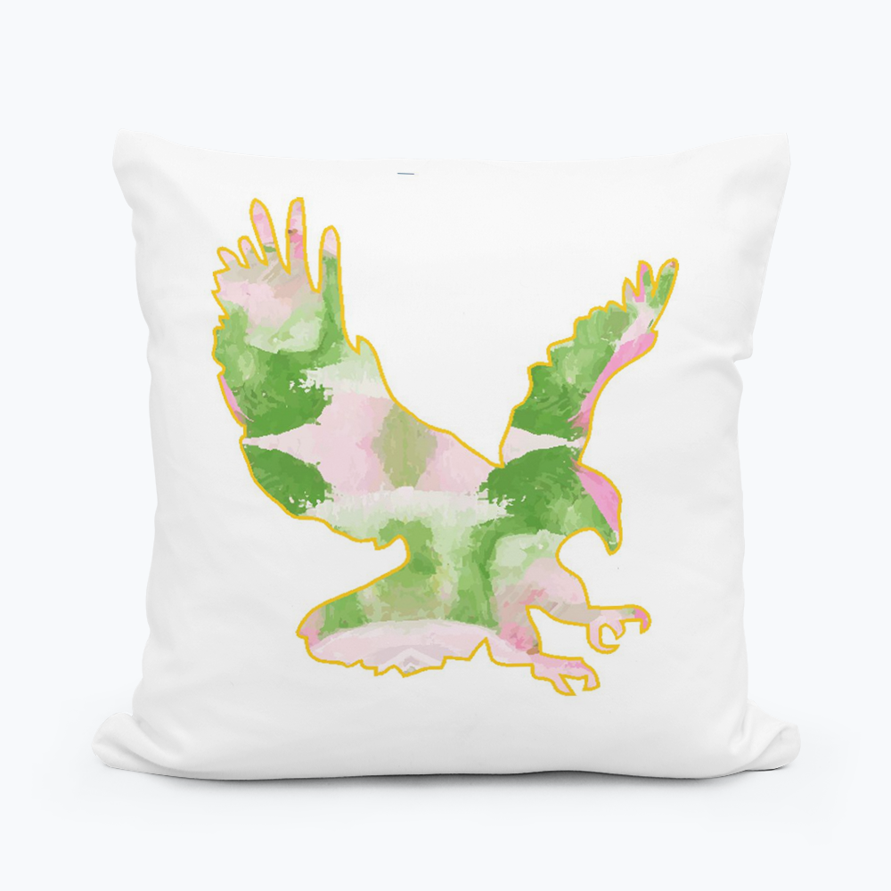 Abstract Eagle Square Pillow