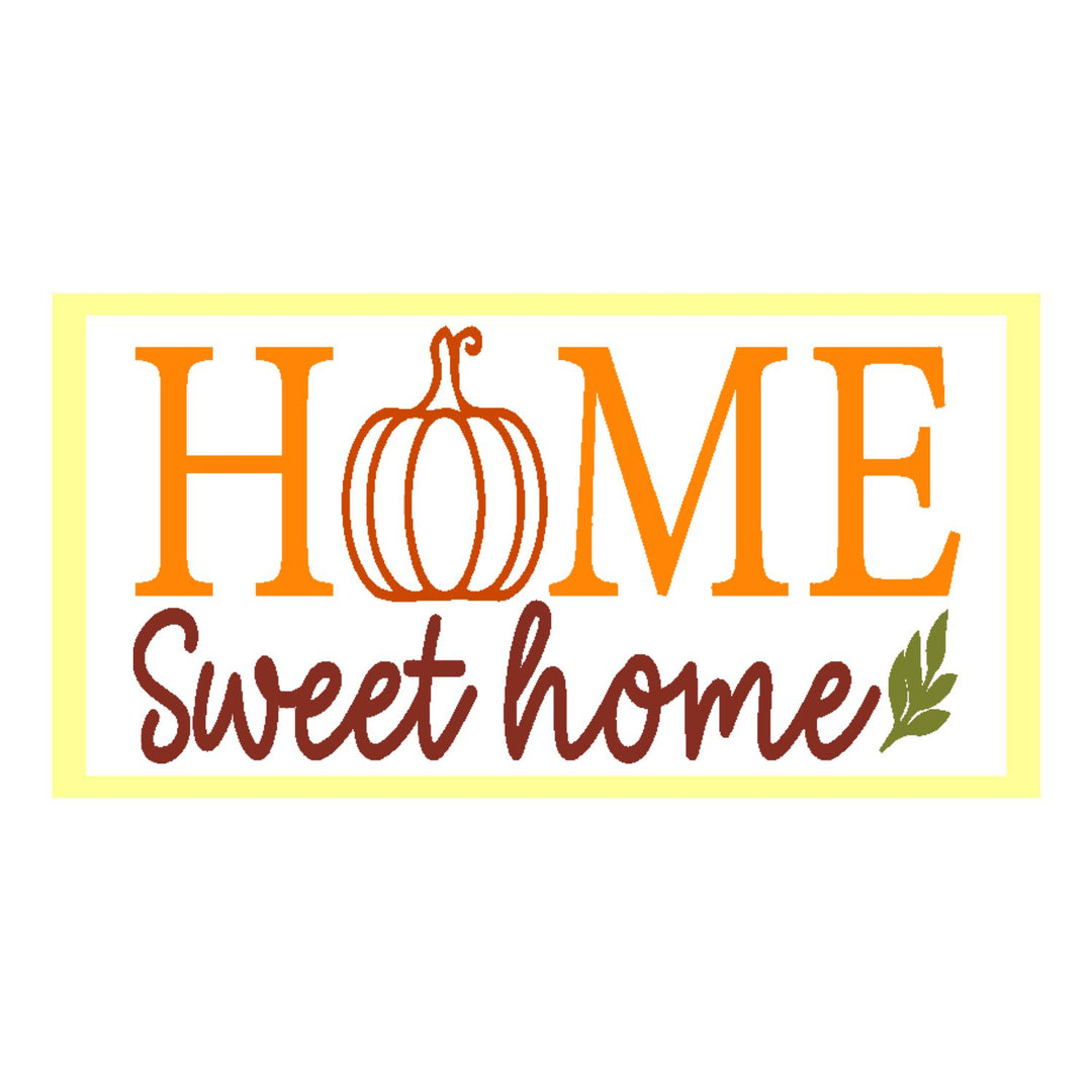 Home Sweet Home Pumpkin Lumbar Pillow Swap