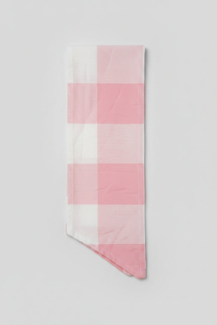 Hot Pink Buffalo Plaid Wreath Sash