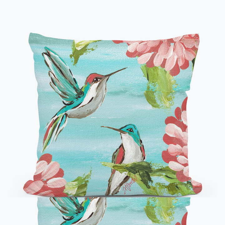 Hummingbirds Pillow