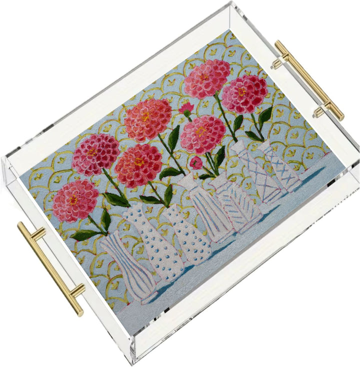 Jennifer's Joy in Bloom Acrylic Tray