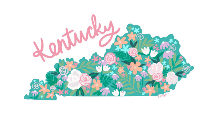 Emma's Southern State Kentucky Wreath Sash