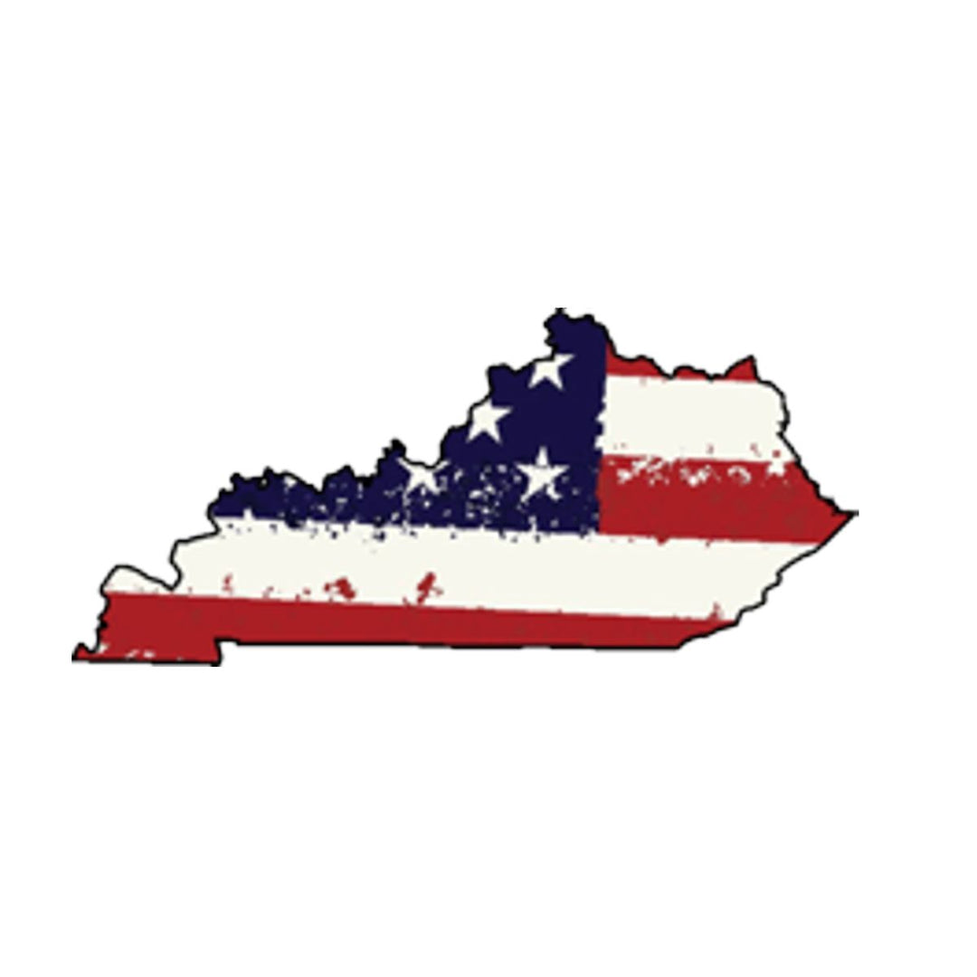 USA Flag State Kentucky Wreath Sash