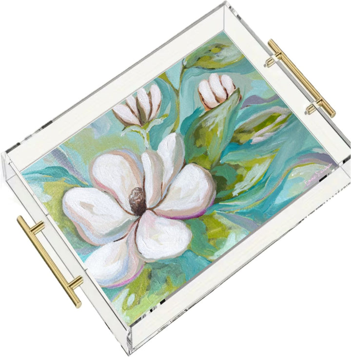 Emma's Magnolia  Acrylic Tray